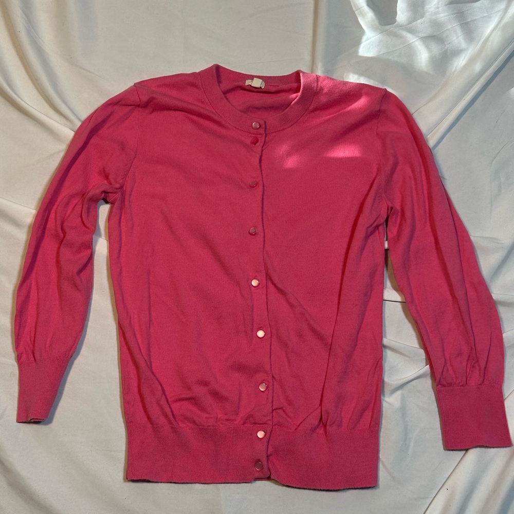 J. Crew y2k cardigan pink women’s medium (fits petit)